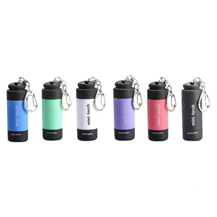 USB rechargeable small torch gift sets promotion portable UV lamp uv keychain light