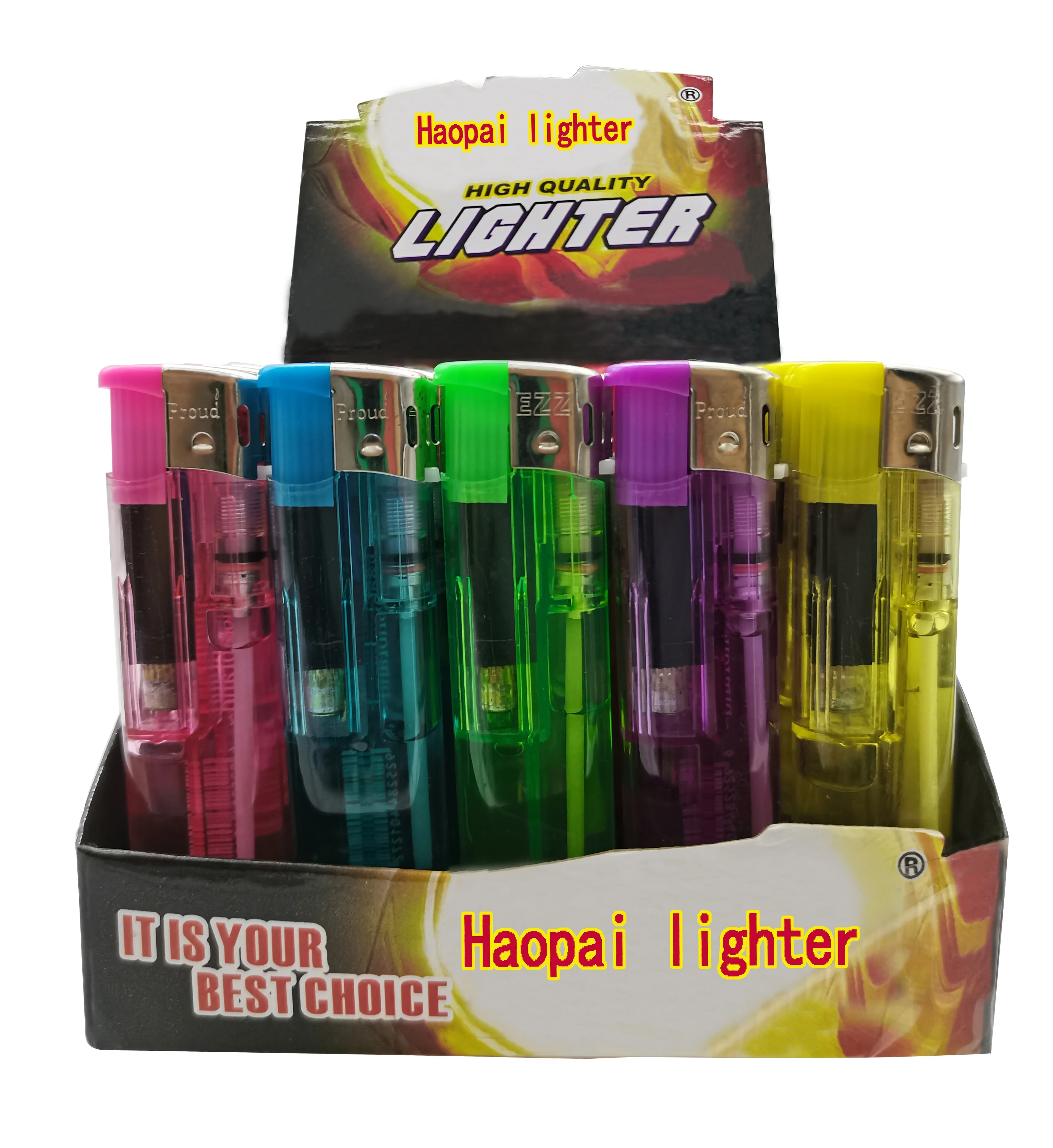 HP-990A New Design Fashionable Colored Sliver Metal Flint Lighters Bulk