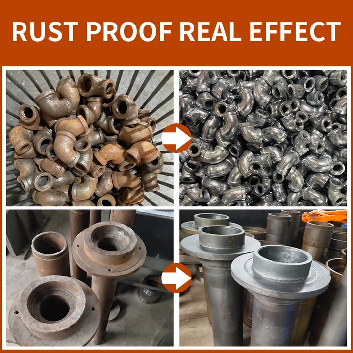 Anti rust oil for large cast iron equipment bases and valve bodies