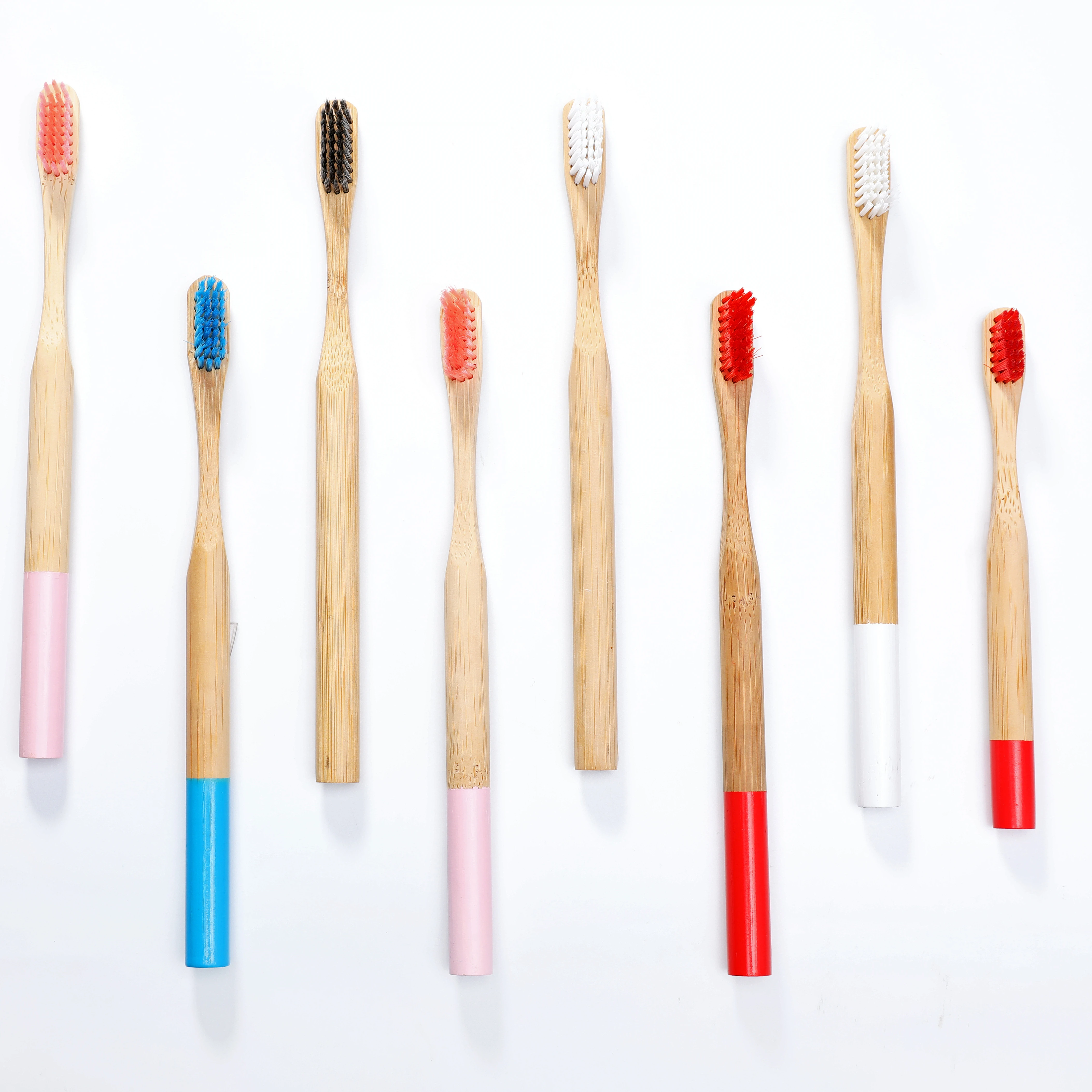 Хит продаж, 100% Экологически чистая Органическая Зубная щетка из бамбука
