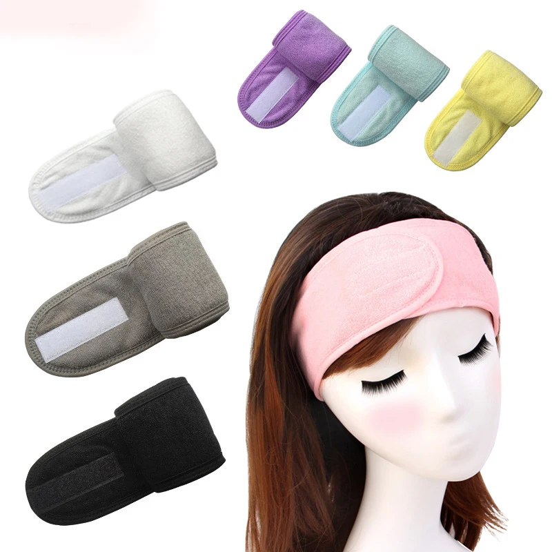 2021 wholesale SPA towel hairbands women girls custom packaging korean hair bundles elastic hair clips ribbon