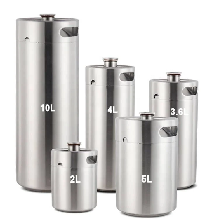 One gallon pressurized mini beer kegs system co2 cerveza empty 5l 10l keg beer vacuum for sale