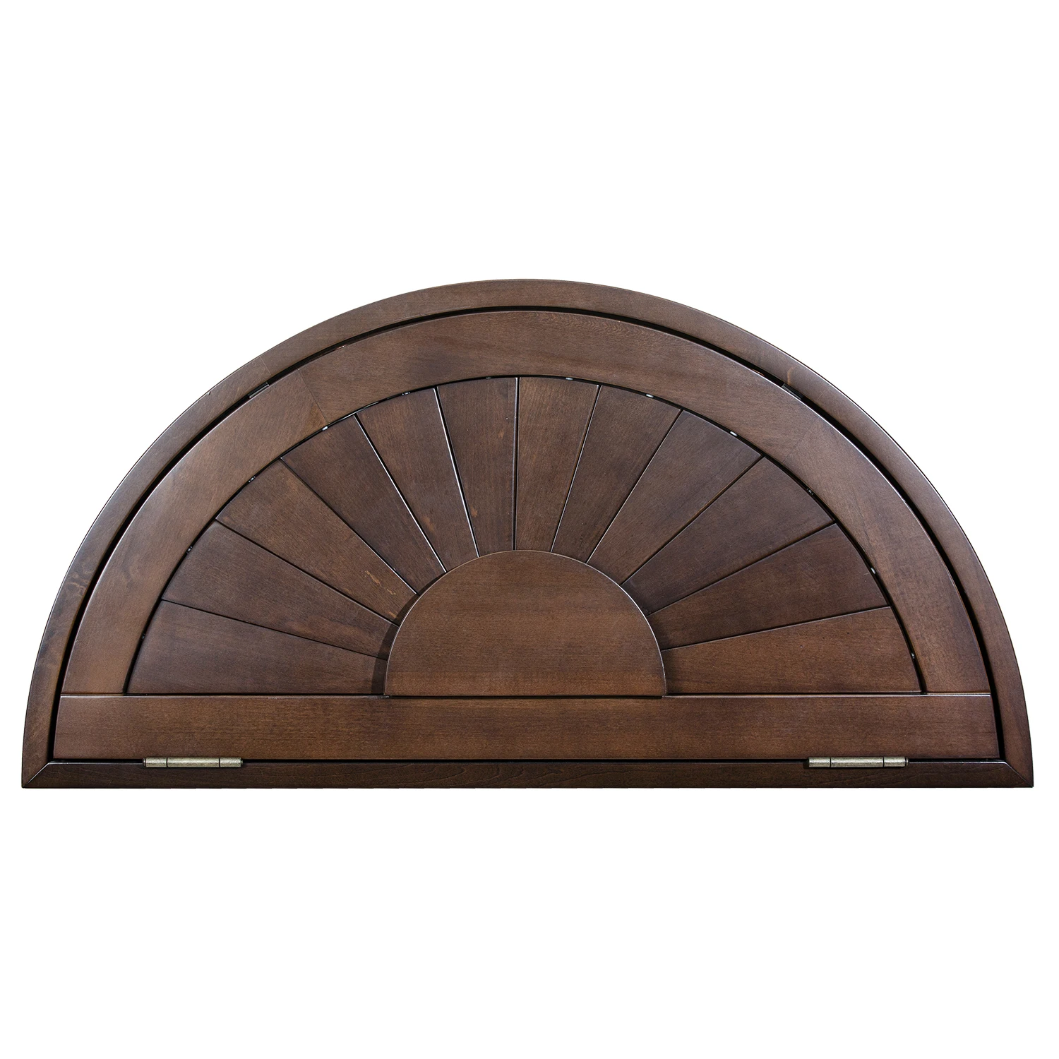 Natural Basswood Plantation shutter Arch Window ( Support Customized color)