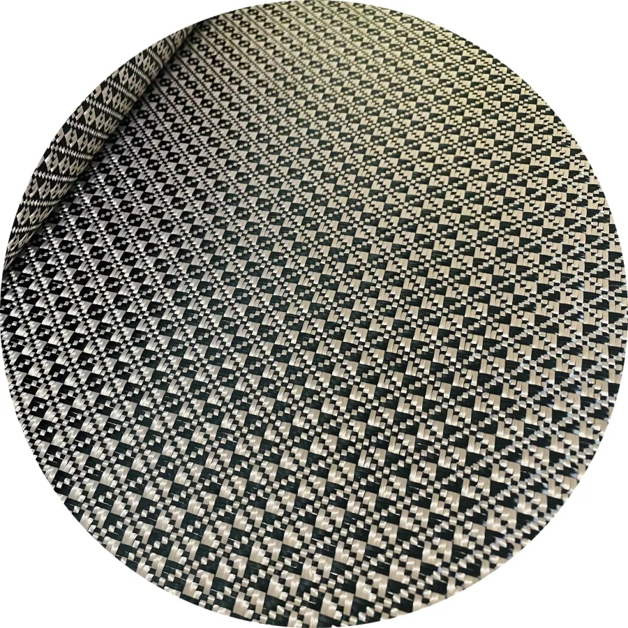 Camera coated   carbon fiber Aramid fabric, golden Small black box Jacquard cloth Automotive interior cladding