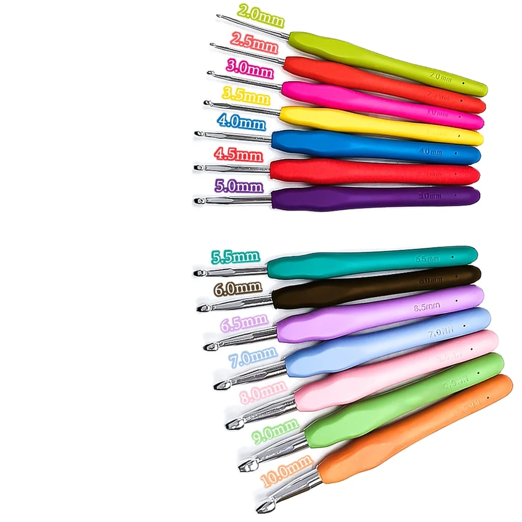 Soft Rubber Handles crochet hook TPR