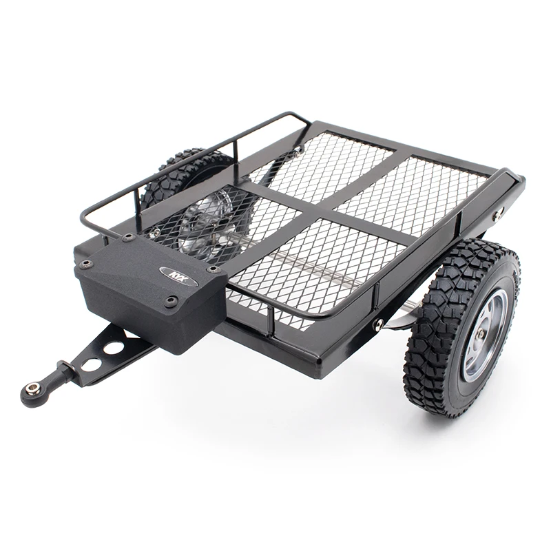 Металлический маленький прицеп для TRX-4 SCX10 II D90 1/10 RC Гусеничный автомобиль аксессуары