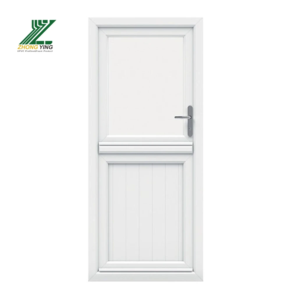 Waterproof Upvc Pvc Doors Upvc Plastic Interior Bathroom White Plastic Glass Doors