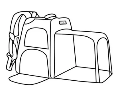 Composite 33.7L Large Capacity 10kg Bearing Transformed Adjustable Detachable Pet Trolley Bag Backpacks Leather Bags Solid