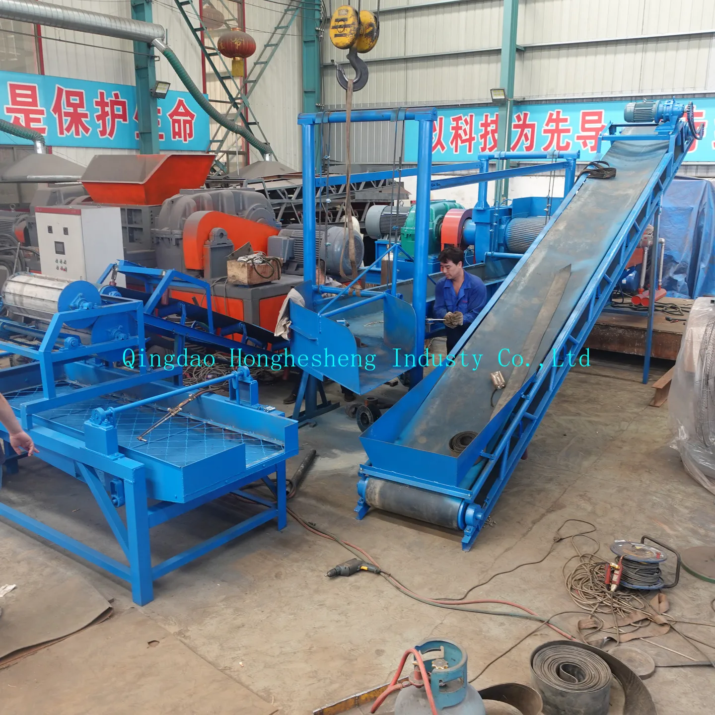 Tyre Recycling Plant In South Africa/Automatic Scrap Tire Recycling Rubber Powder Processing Line Price