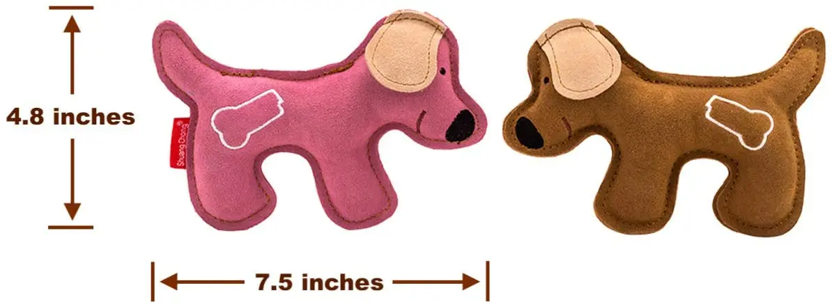 Dura-Fused Leather Dog Chew Toy, Bone, Horse