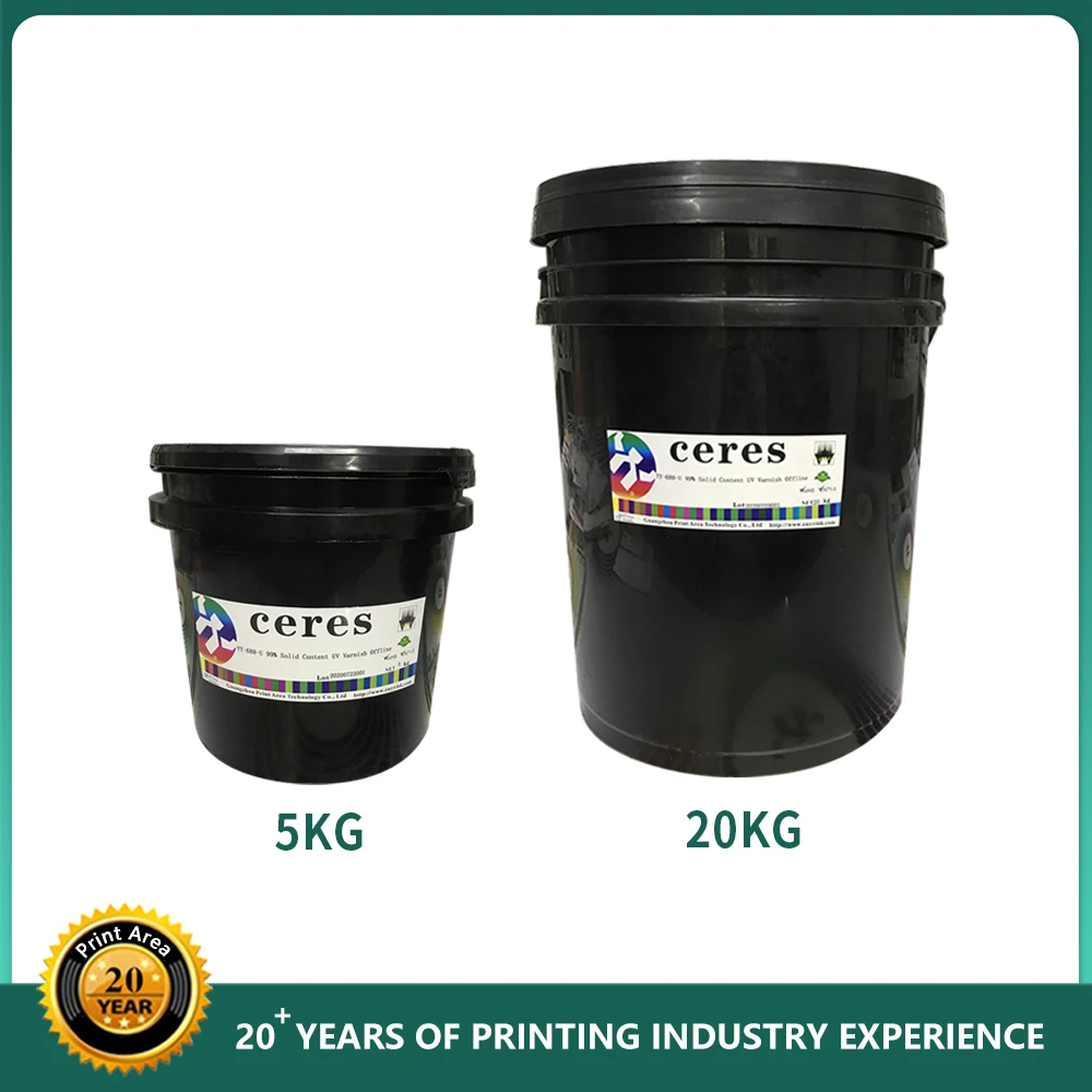 
2020 uv varnish YY-687-U low odor 98% concentration uv glossy varnish for uv coating machine 20kg/barrel 