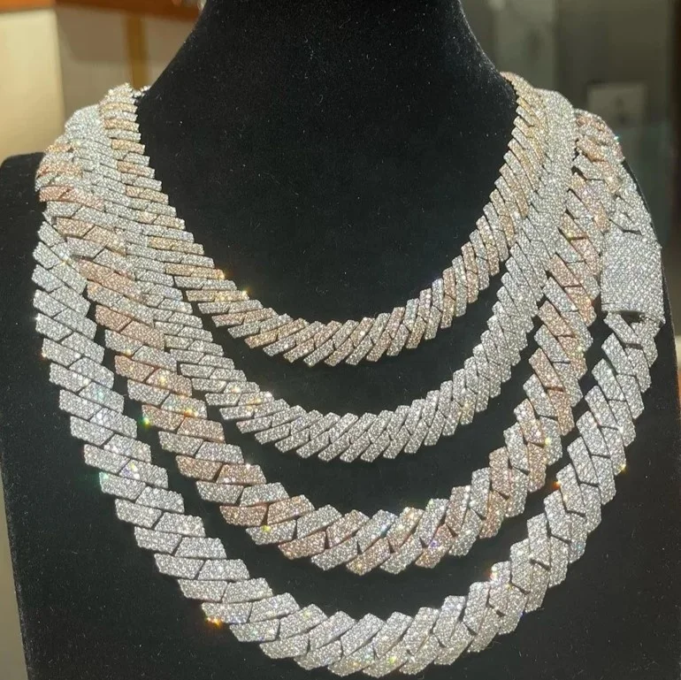 IGI GIA Certified Lab Grown Diamond Cuban Bracelet in Platinum Gold with 10K 14K Solid Gold Tennis Bracelet For Men Women