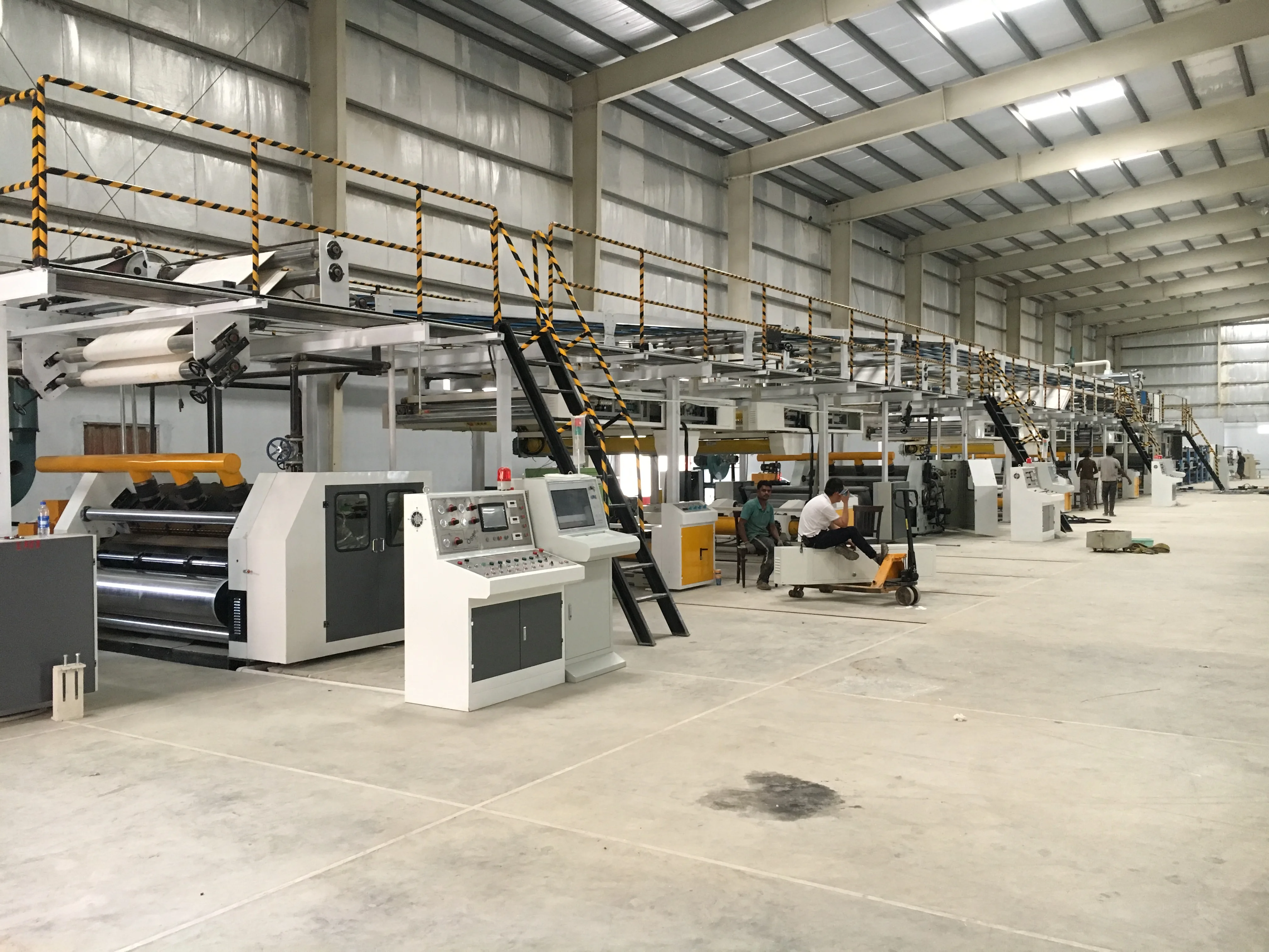 5 ply corrugated cardboard production line
