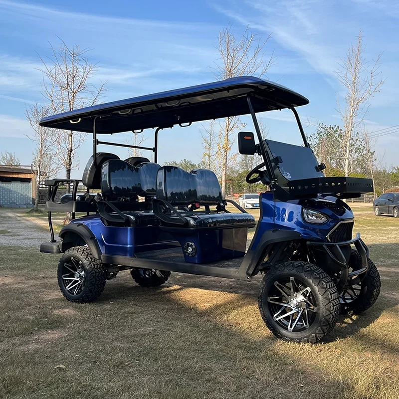 New Model Tourist Sightseeing 6 Passenger Golf Cart With Professional Meter