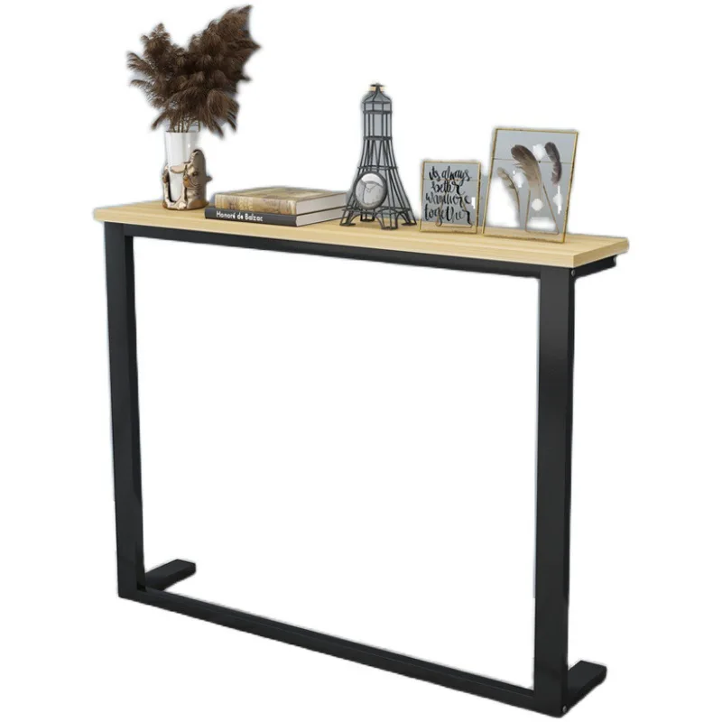 Modern Minimalism Sofa Bed Storage Shelf  Living Room Against The Wall Long Console Table