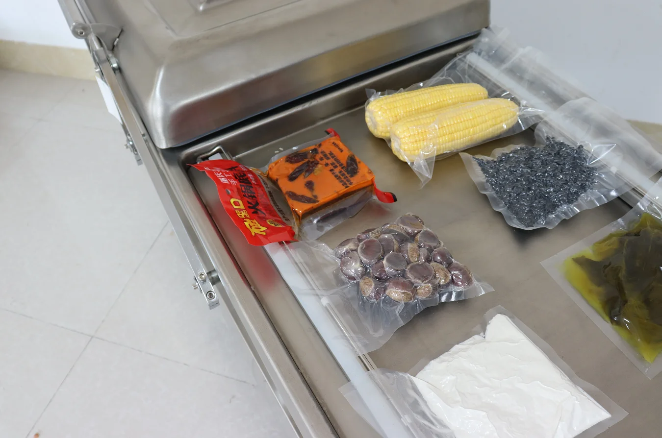 Commercial Marinated Meat Cooked Food Wet and Dry Dual Use Large Bench Vacuum Sealer Packaging Machine