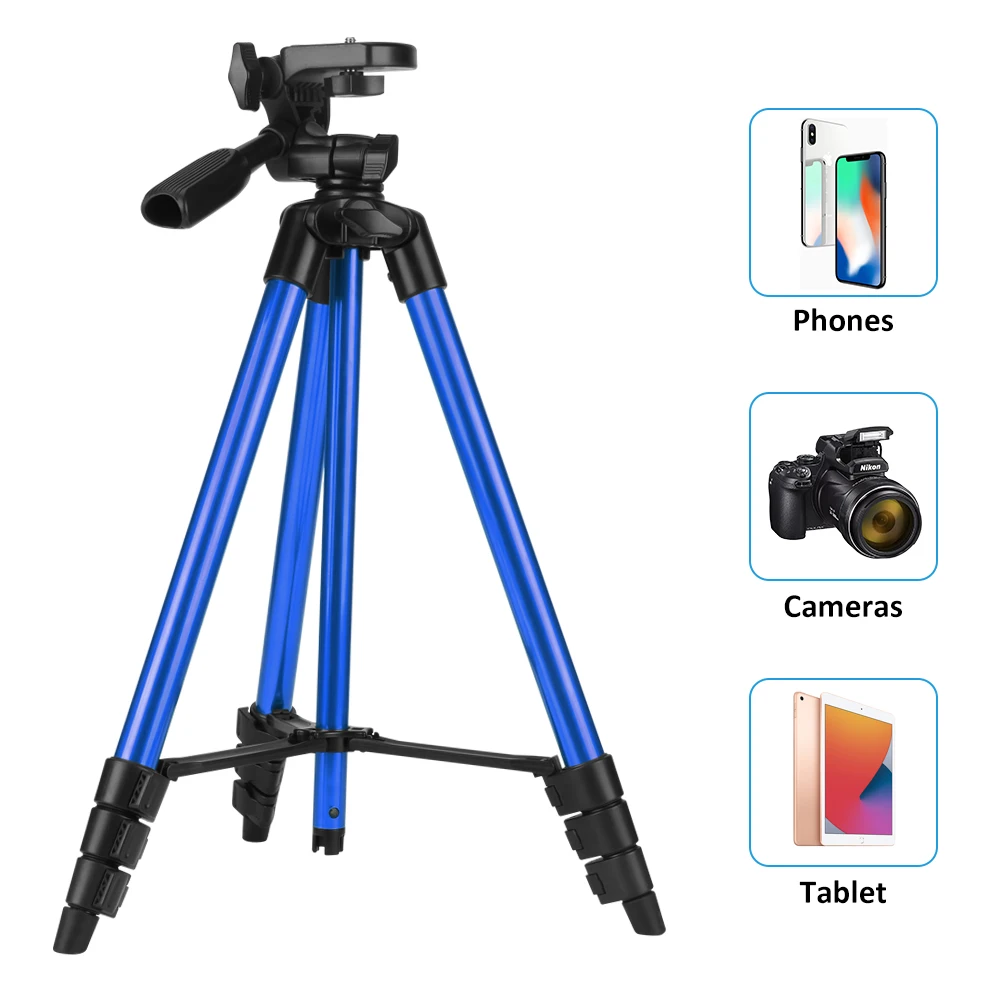 UEGOGO T7 Factory Manufacturers Selfie Stick Tripod Lightweight Aluminum All in One Extendable Phone Tripod