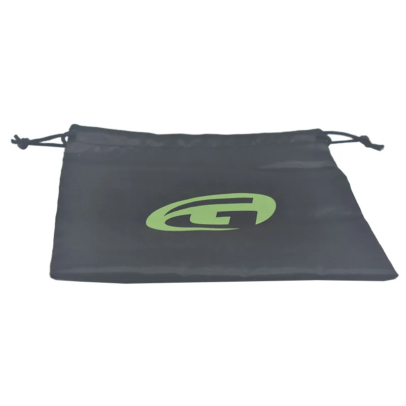 Recyclable Biodegrada Custom Logo Printed Silk Satin Dust Bags For Cloth And Handbag Luxury Gift Drawstring Bags