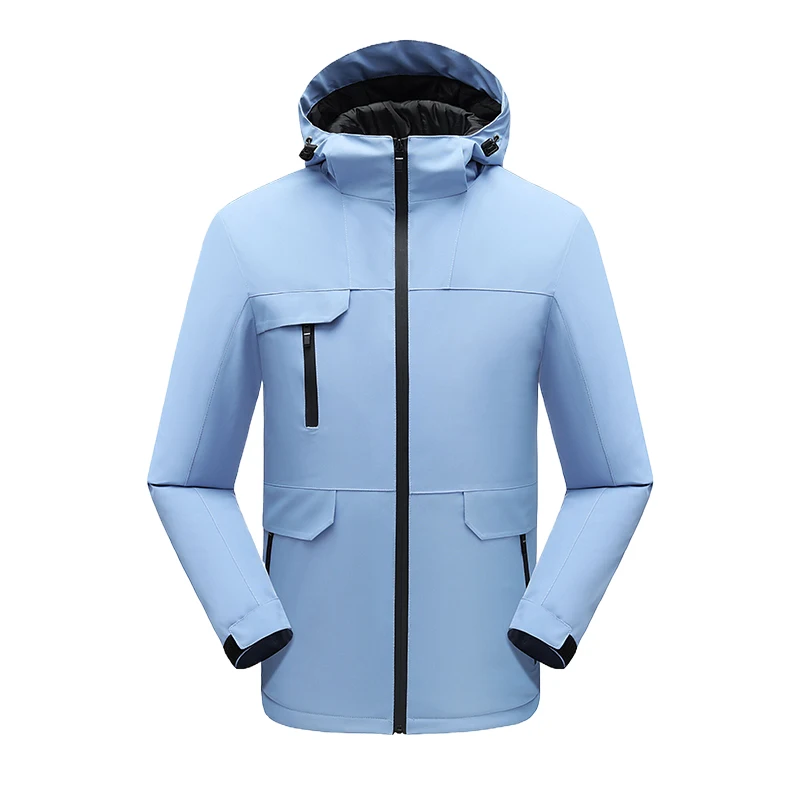Waterproof Ski Jacket Windproof Winter Coat Warm Snow Coat Outdoor Raincoats with Removable Hood