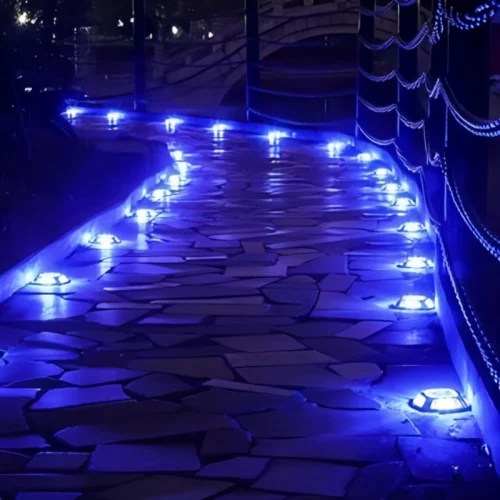 IP68 Waterproof Outdoor ABS Yard Underground Lamp  LED Solar Powered Motion Sensor Disk Park Ground Garden Light