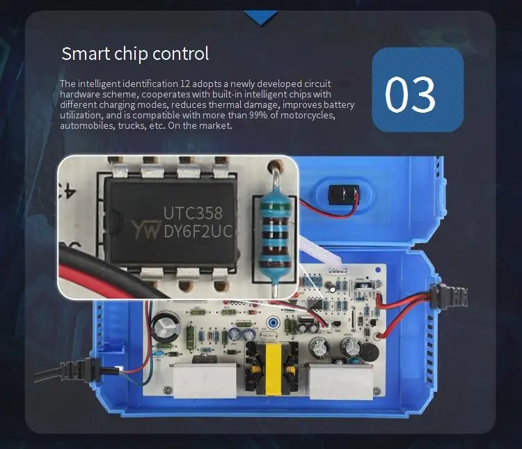 12v-24v 10a 5a 12a полностью интеллектуальное Ремонтное зарядное устройство для мотоцикла электрическое питание электросети/электровелосипеда/мотоцикла/вентилятора