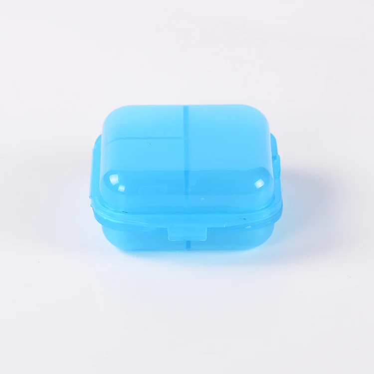 MM-PB056 Bpa Free 6 Compartments Portable Pill Organizer Foldable Medicine Box Case For Travel