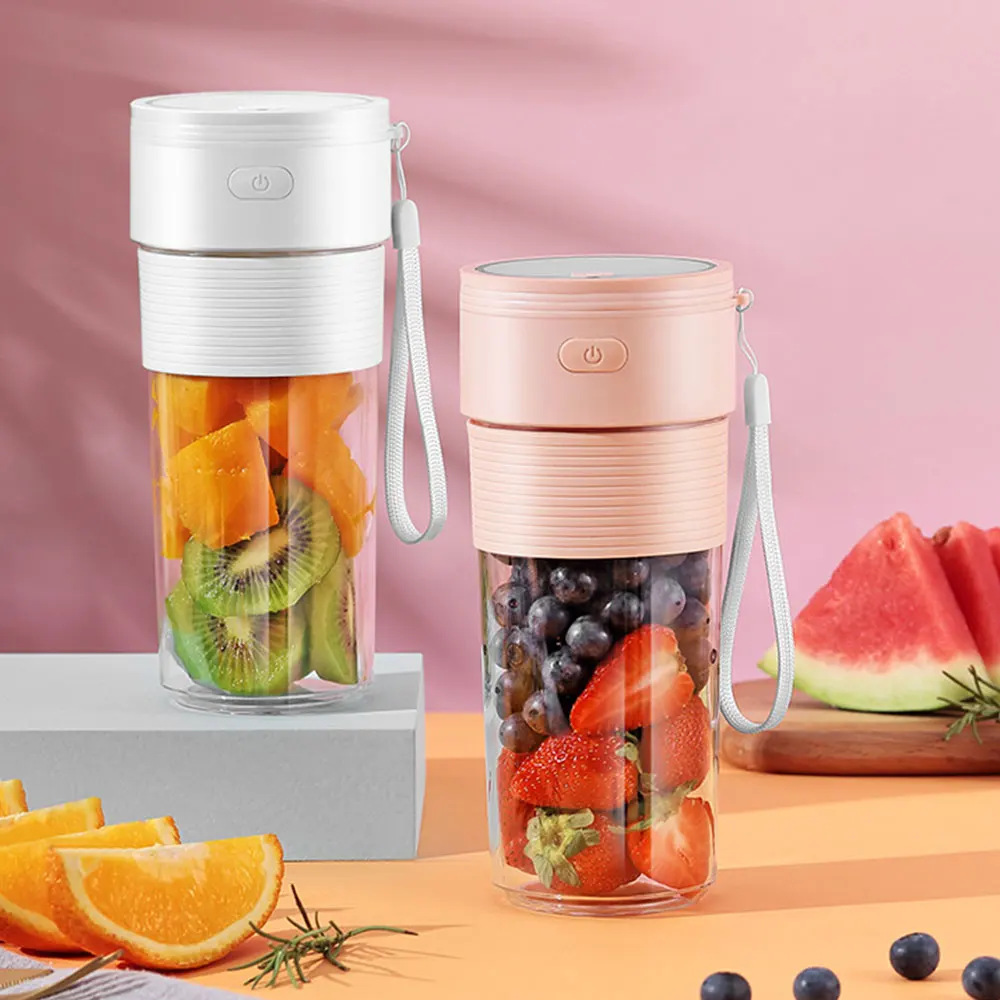  Electric Small Orange Fruit Smoothie Food Juicer extract Blender Cup Personal Wireless Rechargeable Usb Mini