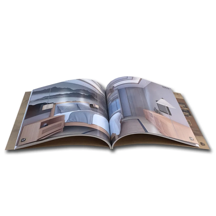 Custom Printing Magazine Brochure Booklet Printing Full Color Photo Album Book Softcover Catalogue Printing