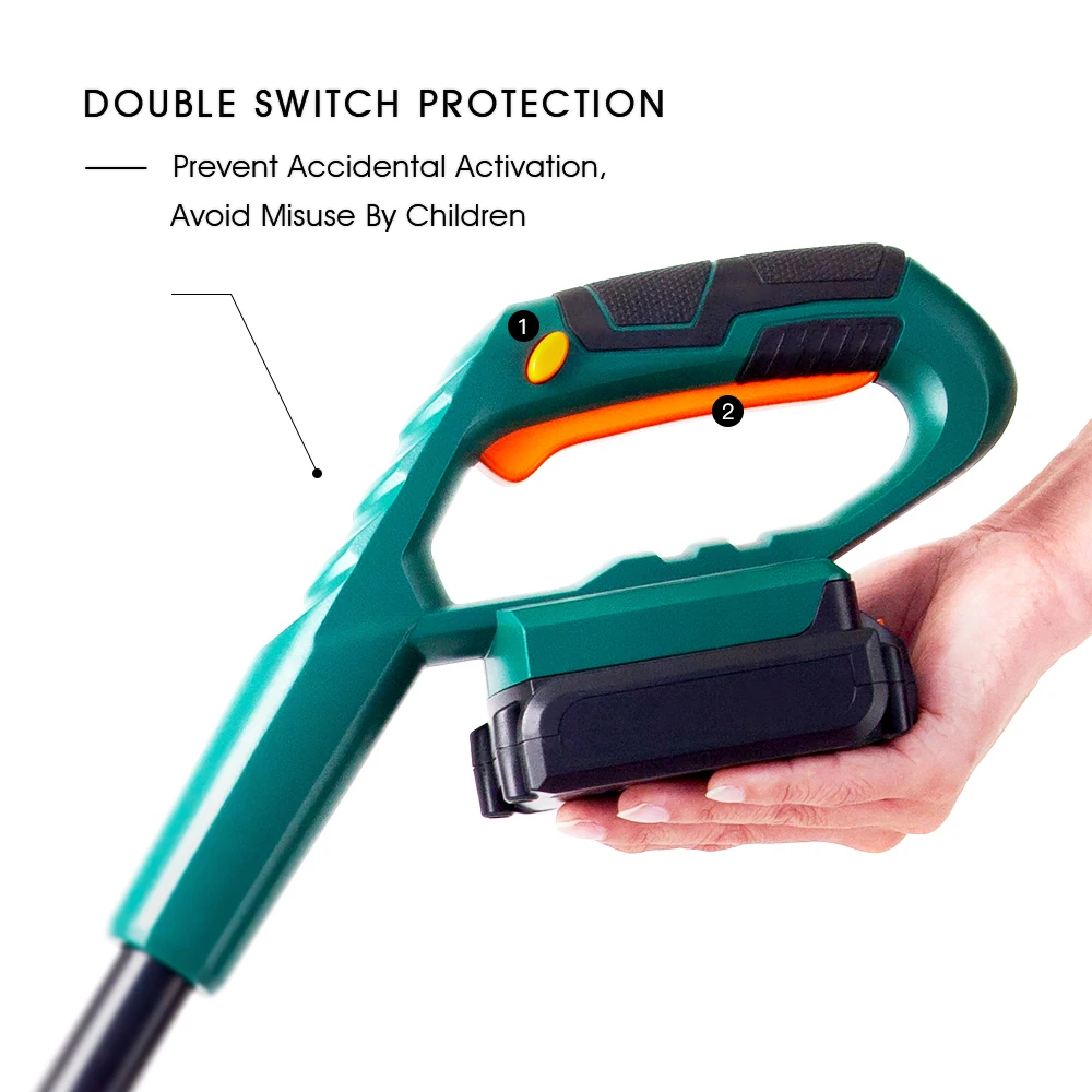 EAST 20V Telescopic Handle Cordless 10Inch Grass Trimmer Cutting Machine