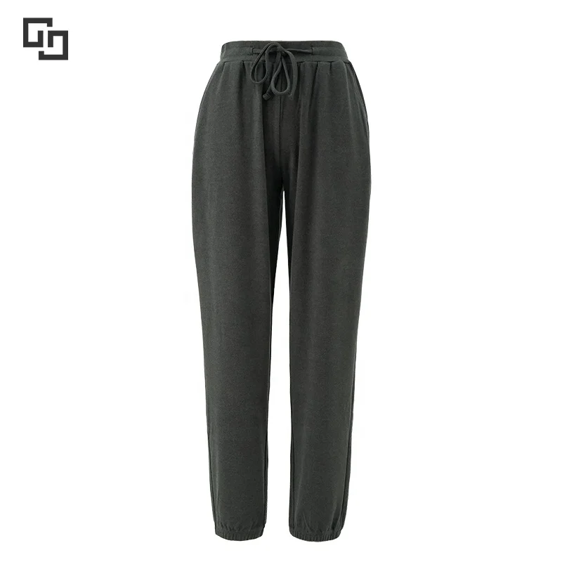 Breathable Solid Long Women Pajamas Pants Custom Casual Drawstring Pajama Bottoms Sweatpants Solid Joggers Pants