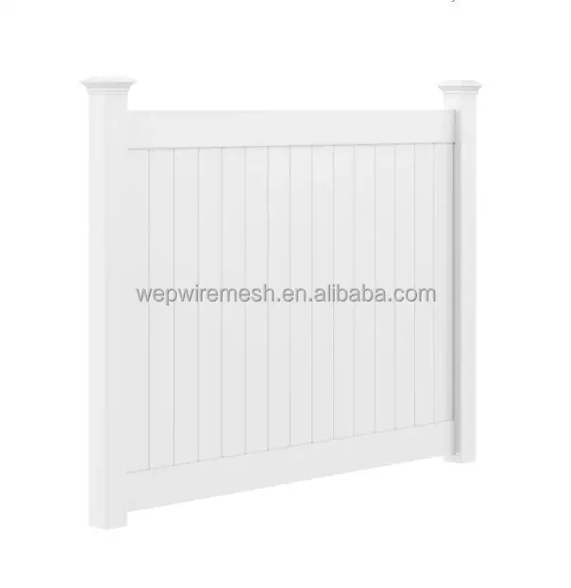 6*8FT Vinyl PVC Plastic Privacy Fence Panels for Home Farm Garden Fencing