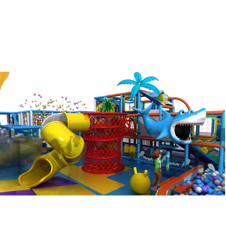 Cowboy CE Certificated Adventure Children Commercial Funny Soft Play Kids Indoor Playground Equipment with Ball Pool Donut Slide