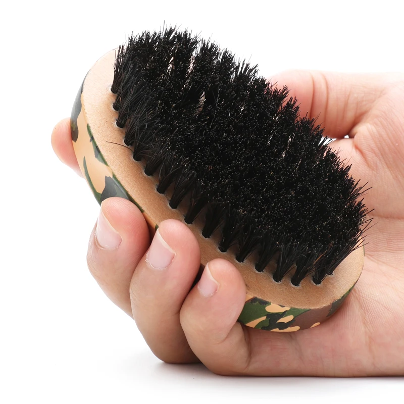 Camouflage Design Higher Quality Boar Bristle Beard Brushes
