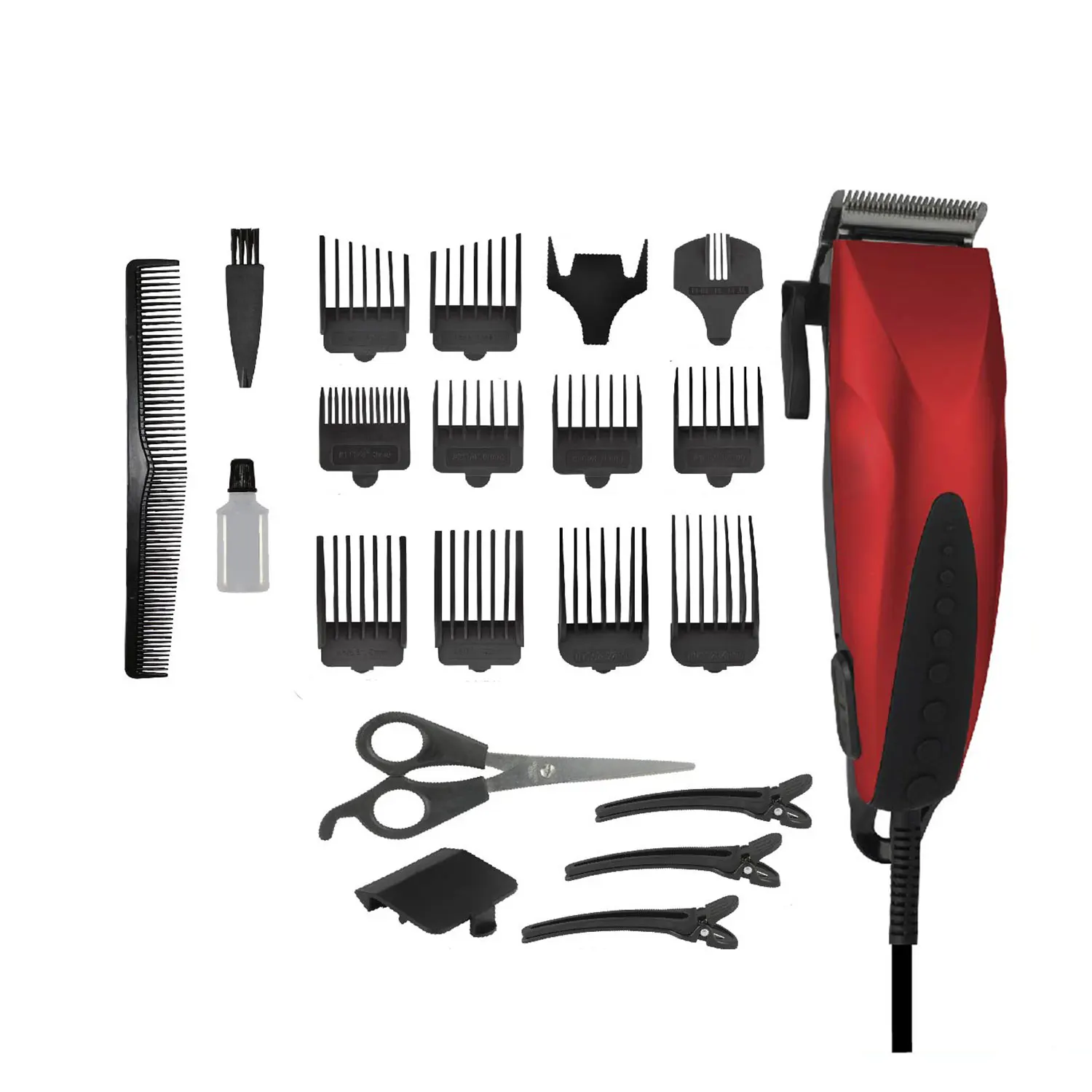 AC Motor Family Use Rechargeable adjustable  Hair Trimmer Cordless Hair Clippers for Men