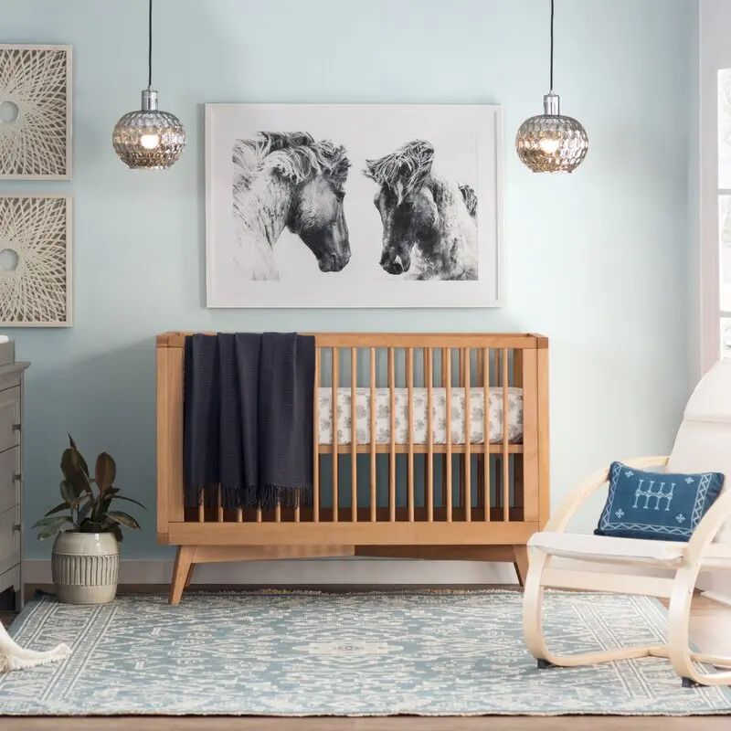 Custom Print Super Soft Baby  Crib Fitted Sheet organic cotton Muslin Baby Fitted Cot Sheet