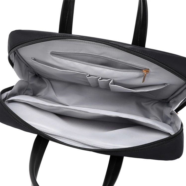 Low MOQ Business Men Micro Leather Office Bag Vintage Man Briefcase Polyester Laptop Bags Luxury Laptop Briefcase Bag