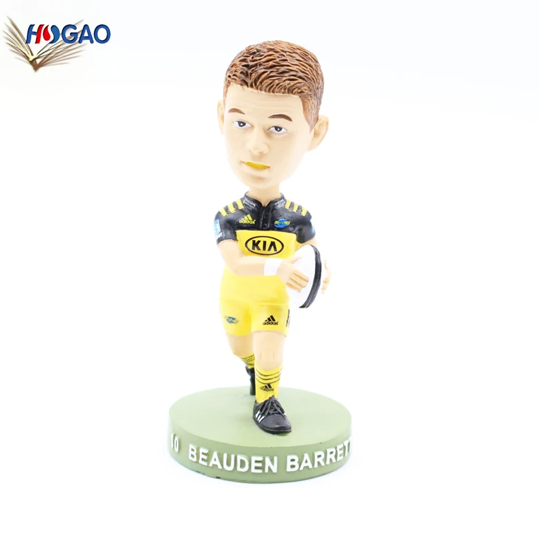 Polyresin Lifelike Figure Fashion Cut Bobble Head Dolls Classic Resin Basketball Baseball Bobblehead