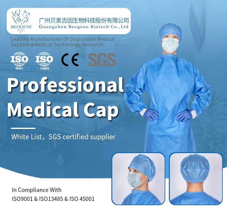 Disposable medical clip caps for outdoor doctors and nurses laboratories using caps