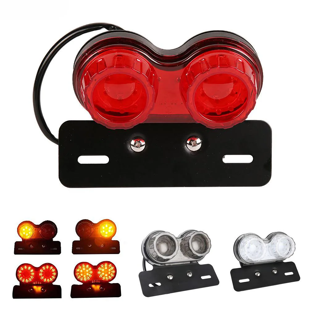 Motorcycle LED Tail Brake Turn Signals Light Headlights Headlamp For Dirt Bike Custom Chopper Cruiser Buggy