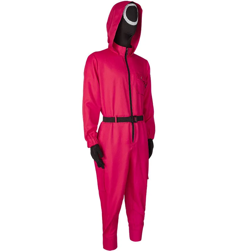 Hot squid games costume Clothing Cosplay Suit Squid Game Costume Carnival Jumpsuit With Belt squid game suit