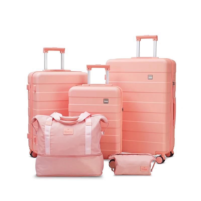 ABS Trolley Luggage Sets 20 24 28 inch Wholesale ABS Suitcase Sets Travel Bag Customized Traveling Luggage