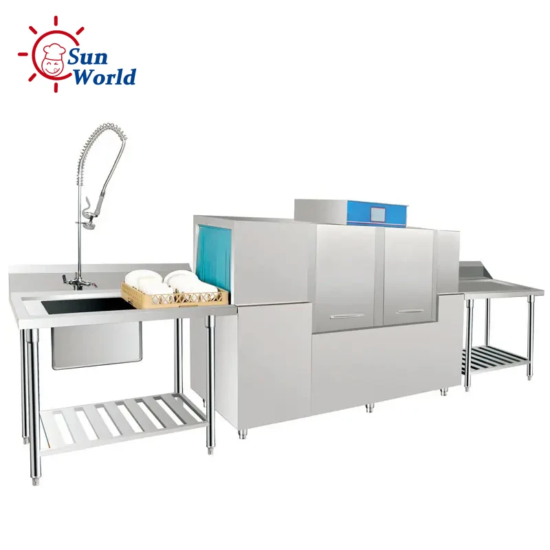 Fully automatic dish washing kitchen appliances hotel school restaurant commercial dishwasher machine
