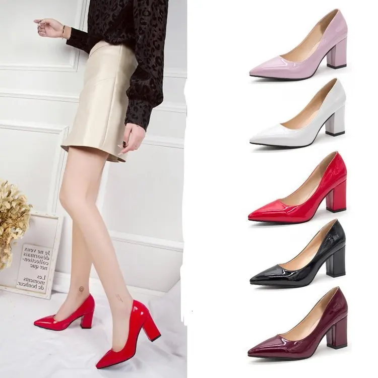 2022 Fashion spring summer high quality woman high heel red beautiful platform pumps shoes women