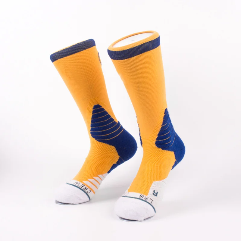 Custom Logo Athletic Sport Crew Socks No Minimum Order Wholesale High Quality Cotton Elite Basketball Custom Compression Socks