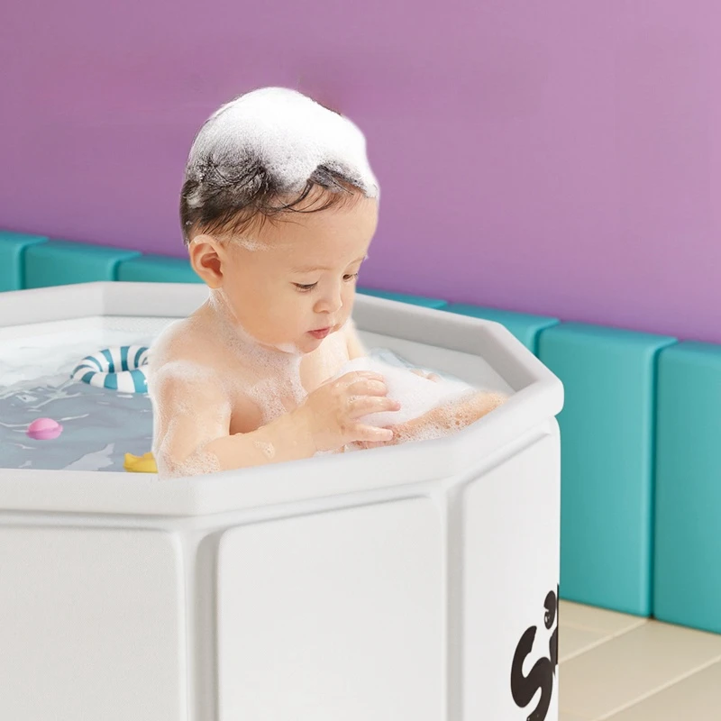 Baby Bathtub for Children and Infants Stylish Baby Bath Essentials for Home and Travel