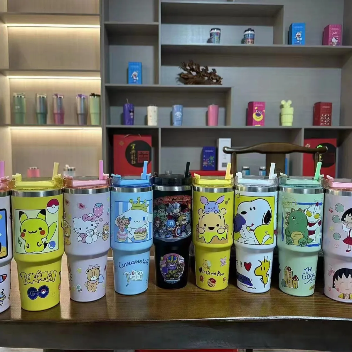 hot sale custom  stainless steel coffee thermos travel mug tumbler cups with lid and straw