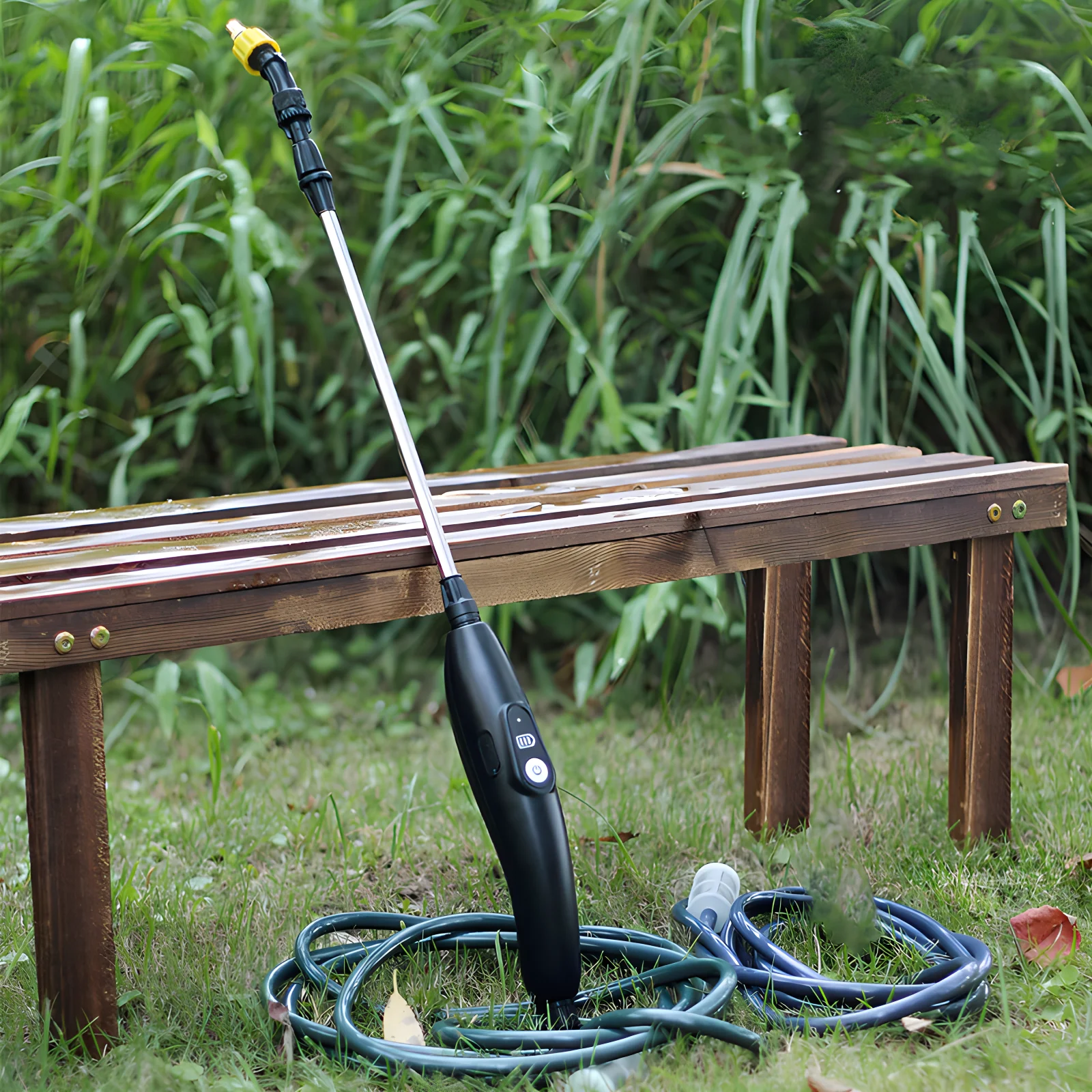 Garden Electric Sprayer Battery Powered Sprayer Wand USB Rechargeable Portable Watering Wand with Telescopic Rod