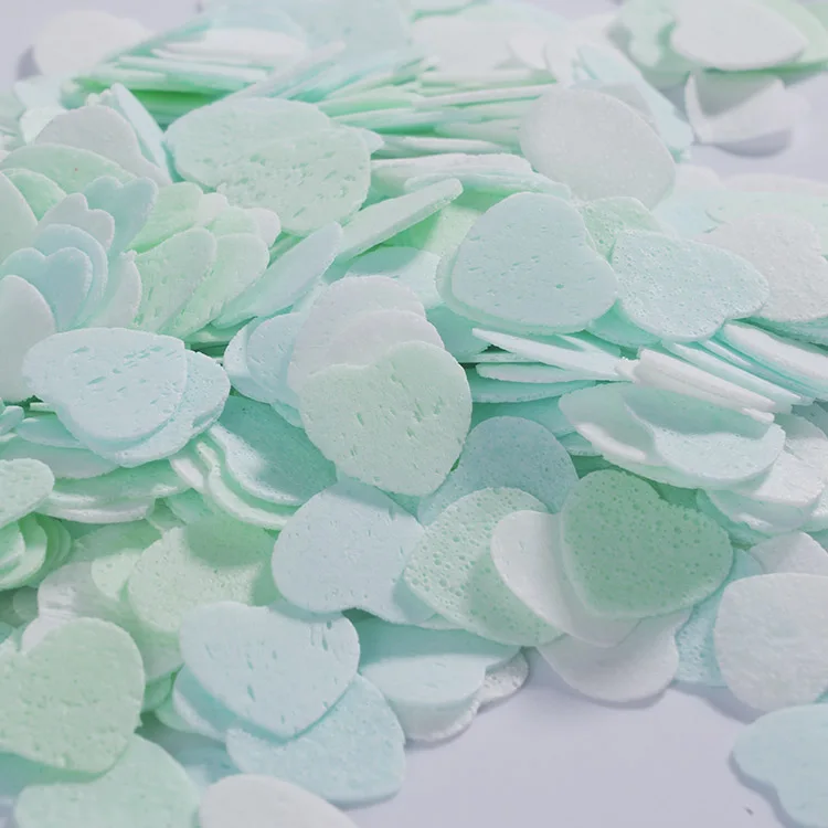 Chinese Bath Clean Scented Colorful Heart Shape Sheets Mini Paper Soap