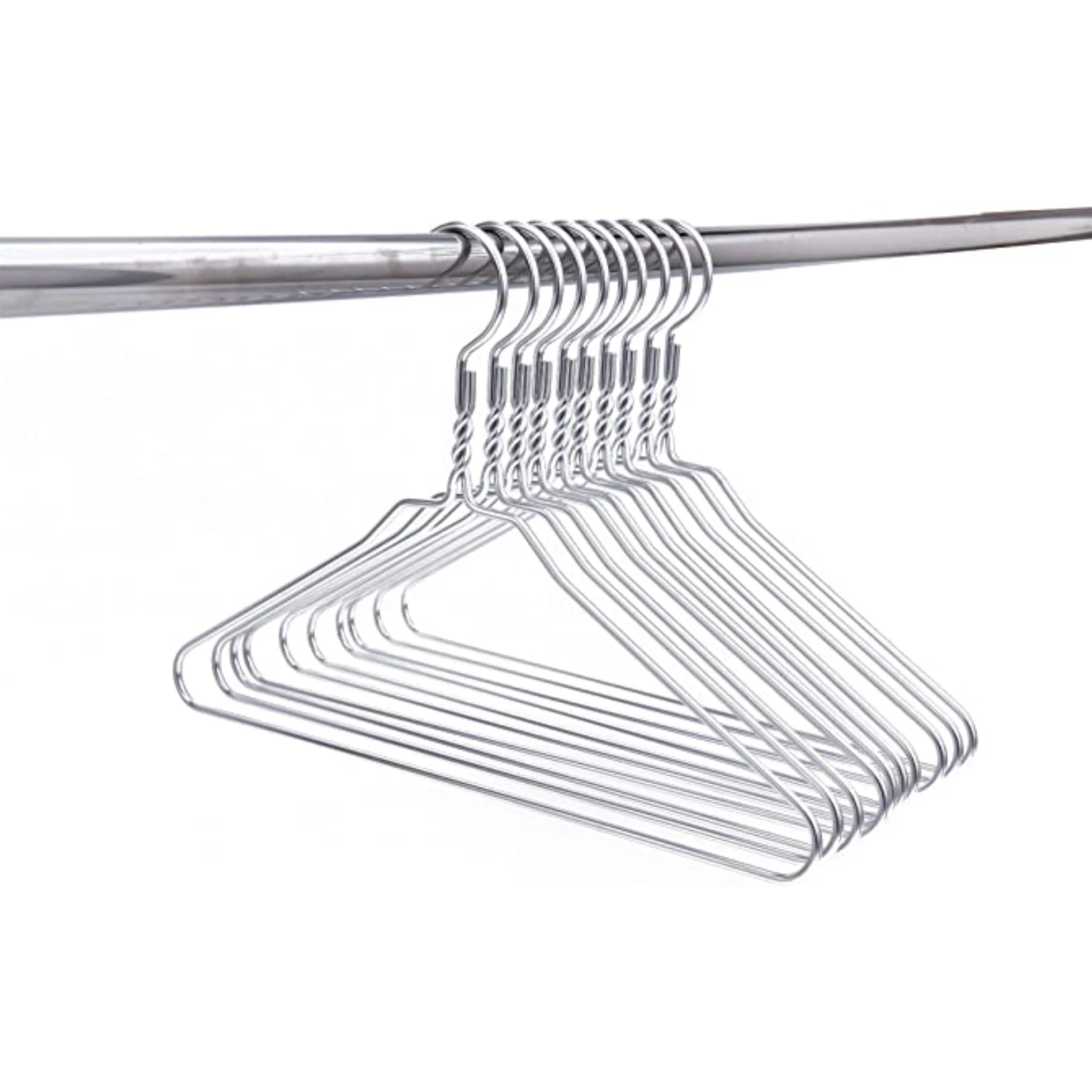 Factory straight hair hot 16 inches galvanized coat hanger suitable for laundry