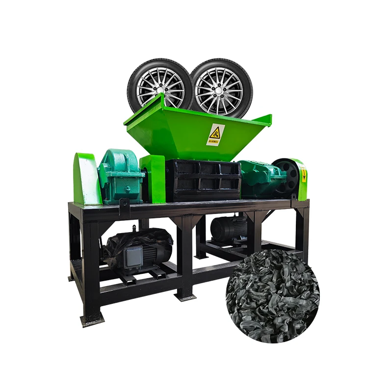 Mini Scrap Wood Aluminum Cans Shredder Paper Plastic Pu Foam Crusher Double Shaft Waste Straw Coconut Metal Steel Shredder